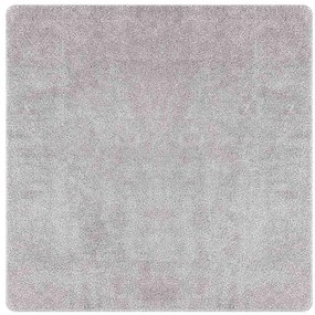 Tapete Shaggy Alta Pile Cinza 200x200 cm PP