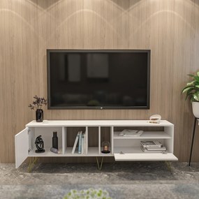 Móvel TV Mistico – Branco e Dourado – 180 x 58,7 x 35,5 cm