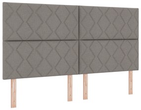 Cabeceira Design Blocos Geométricos Taupe 180 cm Tecido