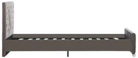 Estrutura de cama 90x200 cm veludo cinzento