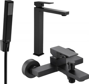 Mexen Uno Conjunto de banho R77, preto - 71413R77-70