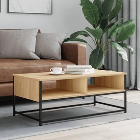 vidaXL Mesa de centro 100x51x40 cm derivados madeira carvalho sonoma