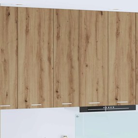 vidaXL Armário suspenso Riga Carvalho Artesanal 30 x 31 x 100 cm