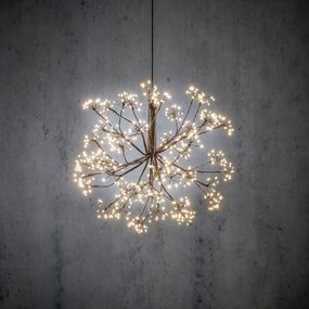 Luz pendente de Natal Esfera preta 40cm incl. LED com temporizador IP44 - Nobu