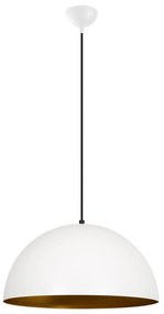 Candeeiro de Teto Sivani – Branco/Dourado – 50 cm x 121 cm