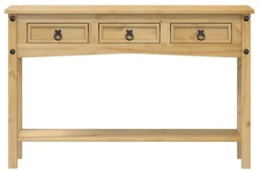 Mesa consola Corona 114x34,5x73 cm madeira de pinho maciça