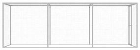 Jaula para gatos 4,5x1,5x1,5 m aço galvanizado