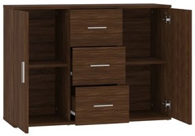 Aparador 91x29,5x65 cm derivados de madeira carvalho castanho