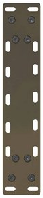Pés para mesa de centro em aço natural, 2 peças, 30x(30-31) cm, aço