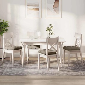 vidaXL Almofadas de Assento 4 pcs Cinzento-acastanhado 40 x 40 cm