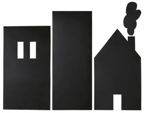 Kave Home - Autocolante de parede Nisi com estampado edifícios 160 x 80 cm