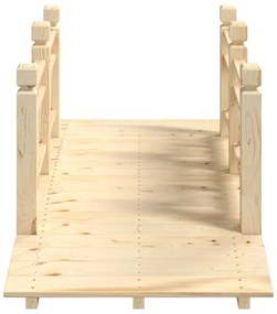 Ponte de jardim com corrimões 150x67x56 cm abeto maciço