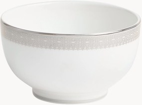 Taça de petiscos em Fine Bone China Vera Wang Lace Platinum
