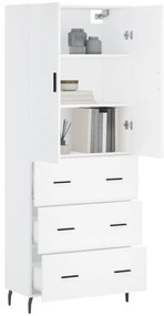Armário alto 69,5x34x180 cm derivados de madeira branco
