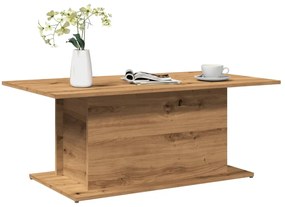Mesa centro 102x55,5x40cm derivados madeira carvalho artisiano