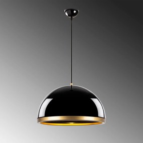 Chandelier Fenerci – Preto e Dourado – 40 x 40 x 30 cm