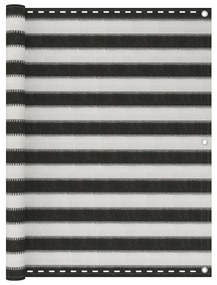 Tela varanda PEAD 120x300 cm antracite e branco