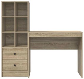 Mesa com Armazenamento Carvalho Sonoma Madeira Derivada