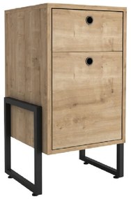 Mesinha de Cabeceira WOLLY – 40x32x66,5 cm – MDP Cor de Mel e Estrutur