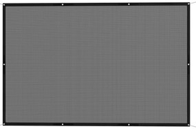 Outsunny Vela de Sombra Retangular 3x2 m Toldo Vela para Jardim Proteção Solar 65% Transpirável e Anticongelante para Pátio Preto