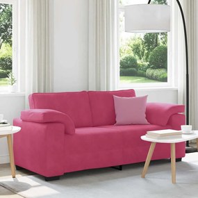 Sofá-luvas 140 cm veludo vermelho tinto