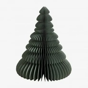 Árvore De Natal De Papel Noelle Baía Verde & ↑24 Cm - Sklum