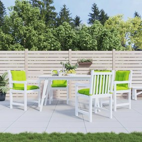 vidaXL Almofadões lombares p/ cadeiras jardim 4pcs tecido verde brilh.