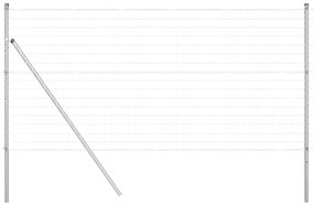 Cerca Euro com 7 postes, 1 x 10 m em aço galvanizado