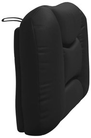Almofadão de cabeceira 90 cm couro artificial preto