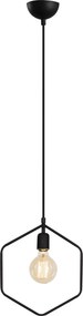 Candeeiro de Teto Geonni – Preto – 30 x 6 cm