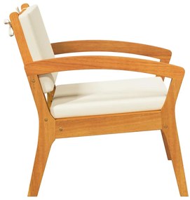 Conjunto de 2 cadeiras de jardim vidaXL 59,5x70,5x72,5 cm em madeira d