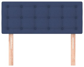 Cabeceira de cama tecido 100x5x78/88 cm azul