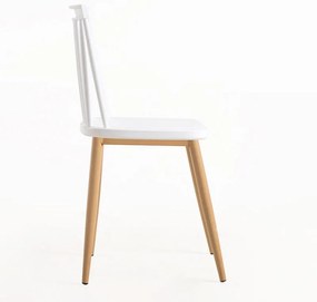 Conjunto de 2 Cadeiras Luna - Branco - Design Nórdico