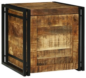 vidaXL Caixa de Armazenamento 50 x 50 x 50 cm - Madeira de Mangueira Sólida
