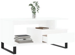 Mesa de centro 90x49x45 cm derivados de madeira branco