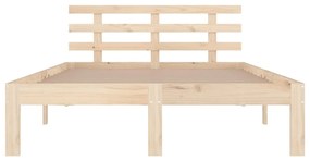 Estrutura de cama sem colchão 120x200 cm madeira maciça