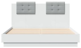 Estrutura cama c/ cabeceira 120x190 cm derivados madeira branco