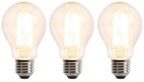 Conjunto de 3 lâmpadas LED E27 reguláveis 6W 500 lm 2700K
