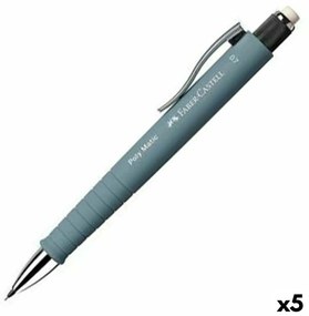 Porta-minas Faber-castell Poly Matic Cinzento 0,7 mm (5 Unidades)