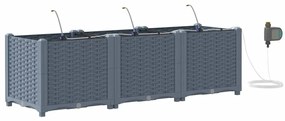 Jardineiras de Jardim 1 pc Cinzento-claro 120 x 40 x 37.5 cm