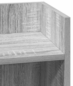 Mesas laterais 2 pcs prateleira 110x50x103 cm cinza sonoma