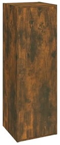 Móveis de TV 2 pcs 30,5x30x90 cm madeira cor carvalho fumado
