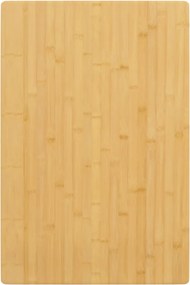 vidaXL Tampo de mesa 60x100x4 cm bambu