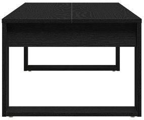 Mesa de café vidaXL em Preto Carvalho 102x50x35 cm em Madeira engenhei