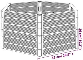 Vasos/floreiras de jardim 2 pcs PP antracite