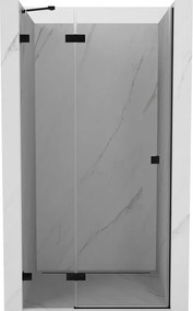 Mexen Lunar porta de duche de abrir à esquerda 85 cm, transparente, preta - 834-085-000-70-00-L