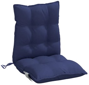 Almofadões cadeira encosto baixo 4 pcs oxford azul-marinho