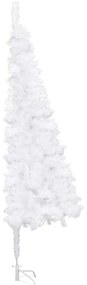 Árvore de Natal artificial de canto 240 cm PVC branco