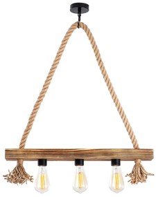 Candeeiro de Teto Erebos – Madeira – 60 x 9 cm