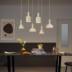 Candeeiro suspenso escandinavo creme 6 luzes - Biles